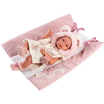 E-shop Llorens 63544 New Born Girl - Realistische Babypuppe mit Vollvinylkörper - 35 cm