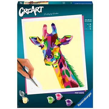E-shop Ravensburger CreArt Malen nach Zahlen - Funky Giraffe