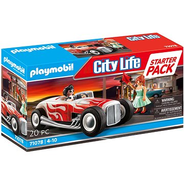 E-shop Playmobil 71078 City Life - Starter Pack Hot Rod