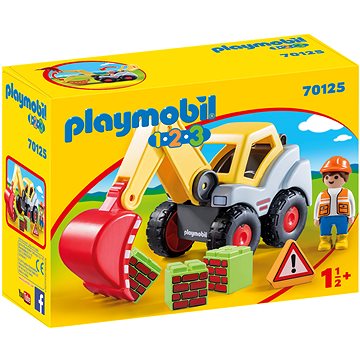 E-shop Playmobil 1.2.3 - 70125 Schaufelbagger