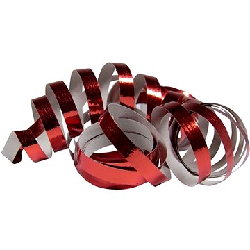 Serpentýny metalické červené - délka 4m - 2 kusy