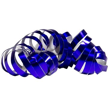 Serpentýny metalické modré - délka 4m - 2 kusy