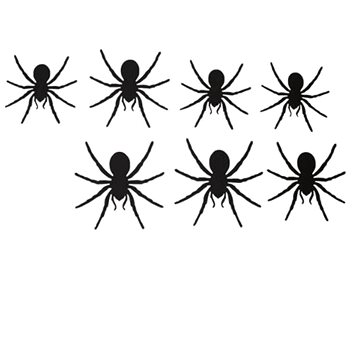 Papírová dekorace pavouci 12 ks