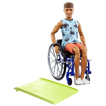E-shop Barbie-Modell Ken im Rollstuhl in blau karierten Tank-Top
