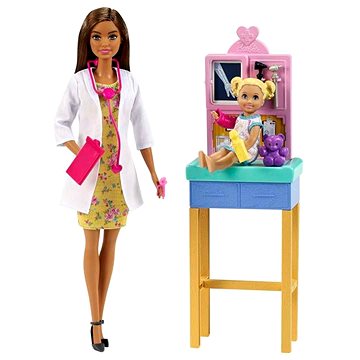 E-shop Barbie Beruf Spielset mit Puppe - Kinderärztin Brunette