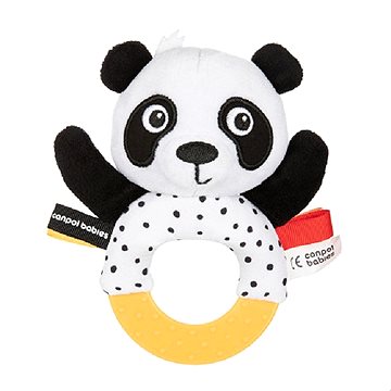E-shop Canpol Babies Sensorisches Spielzeug Panda mit Beißring und BabiesBoo Rassel
