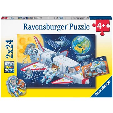 E-shop Ravensburger Puzzle 056651 Reise durch den Weltraum 2X24 Teile