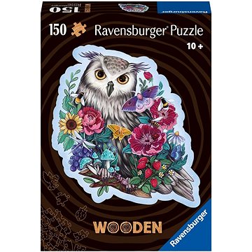 E-shop Ravensburger Puzzle 175116 Holzpuzzle Mysteriöse Eule 150 Teile