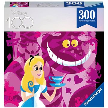 Ravensburger Puzzle 133741 Disney 100 Let: Alenka V Říši Divů 300 Dílků