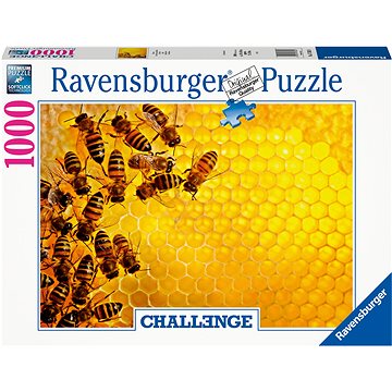 E-shop Ravensburger Puzzle 173624 Challenge Puzzle: Bienen auf der Honigwabe 1000 Stück