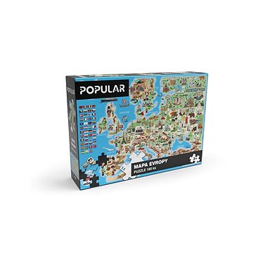 Popular Puzzle - Mapa Evropy, 160 ks - CZ
