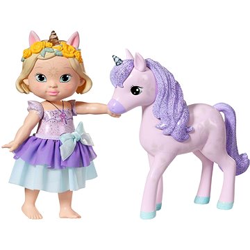 E-shop BABY born Storybook Prinzessin Bella mit Einhorn, 18 cm
