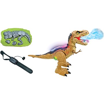 Lexibook RC Tirex - Dinosaurus plivající kouř se zvukovými a světelnými efekty