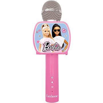 E-shop Lexibook Barbie Bluetooth Karaoke-Mikrofon mit integriertem Lautsprecher und Smartphone-Ständer