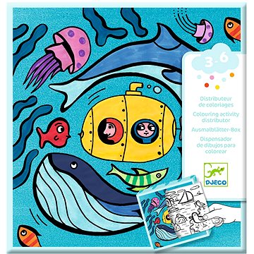 E-shop DJECO Fun-Box mit Ausmalblättern und Spielen - Ozean