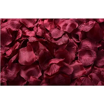 Okvětní lístky růže 800 ks - tmavě červené bordó