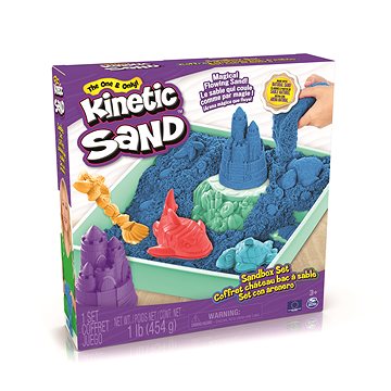 E-shop Kinetic Sand Schachtel mit kinetischem Sand mit blauer Unterlage