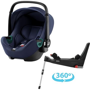 Britax Römer Baby-Safe 3 i-Size se základnou Flex Base 5Z Bundle Indigo Blue