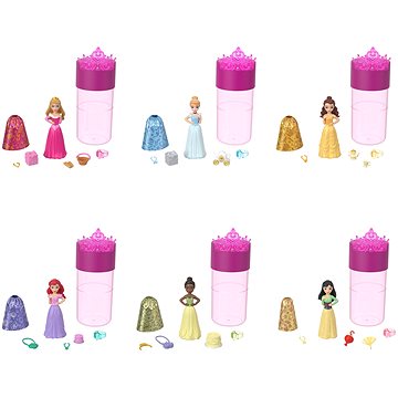 Disney Princess Color Reveal - královská malá panenka na večírku 1ks