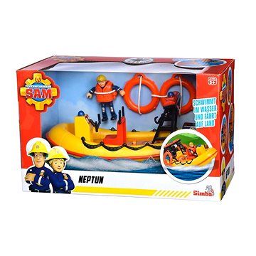 E-shop Simba Požárník Sam - Člun Neptun s figurkou
