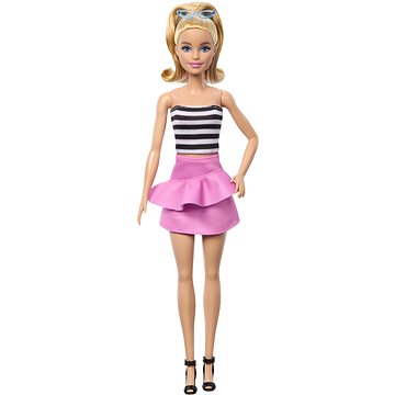 E-shop Barbie Model - Rosa Rock und gestreiftes Oberteil