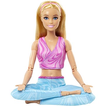 E-shop Barbie In Bewegung - Blondine in blauen Leggings
