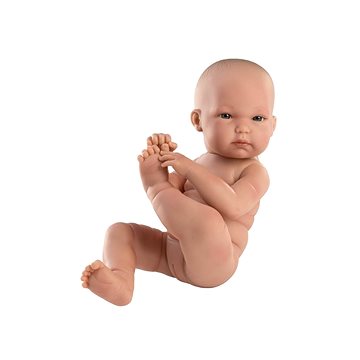Llorens 63502 New Born Holčička - realistická panenka miminko s celovinylovým tělem - 35 cm