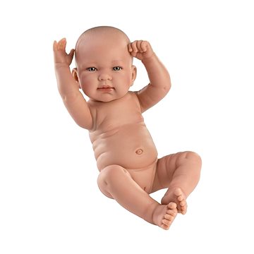 Llorens 73802 New Born Holčička - realistická panenka miminko s celovinylovým tělem - 40 cm