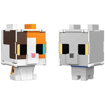 E-shop Minecraft Figur 2in1 - Dreifarbige Katze