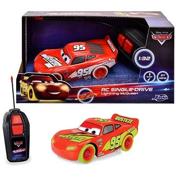 E-shop Dickie RC Cars Blesk McQueen Single Drive Glow Racers, 1kan
