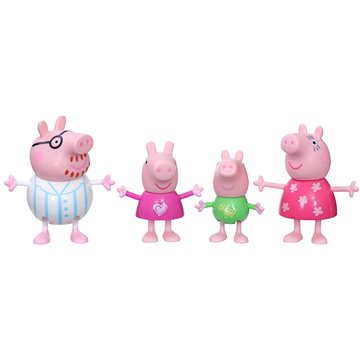 E-shop Peppa Pig Peppas Familie geht schlafen Set mit 4 Figuren