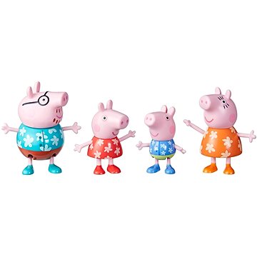 E-shop Peppa Pig Peppas Familie im Urlaub 4er-Set Figuren
