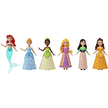 E-shop Disney Princess Set mit 6 kleinen Puppen auf der Teeparty