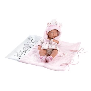 Llorens 73898 New Born holčička - realistická panenka s celovinylovým tělem - 40 cm