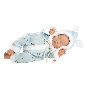 Llorens 63301 Little Baby - spící realistická panenka s měkkým látkovým tělem - 32 cm