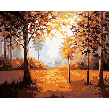 Malování podle čísel - Podzimní les