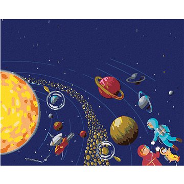 Malování podle čísel - Vesmír a kosmonauti