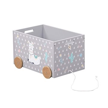 Kesper Box na hračky s kolečky alpaka 50 × 35 × 30 cm
