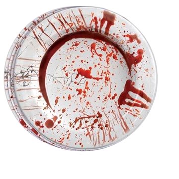 Papírové talíře krev 8 ks 23 cm