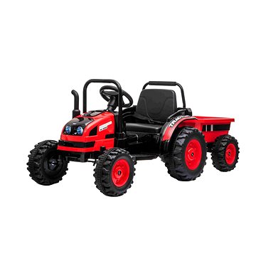 E-shop POWER Traktor mit Anhänger - rot