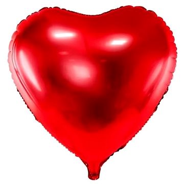 Foliový balón srdce červené - valentýn - 45 cm