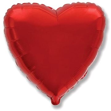 Balón foliový 45 cm srdce červené - valentýn / svatba