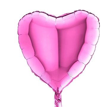Balón foliový 45 cm srdce světle růžové - valentýn / svatba