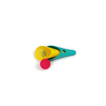 QUUT Cuppi zelená + růžový míček - Lopatka se sítkem a míčkem