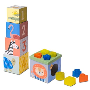 E-shop Taf Toys Savanna - Set aus Würfeln und Formen