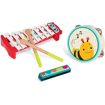 B-Toys Hudební nástroje dřevěné Mini Melody Band