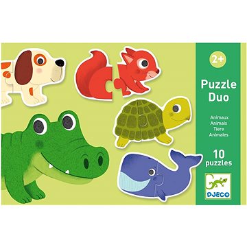 E-shop Djeco Puzzle Duo - Tiere