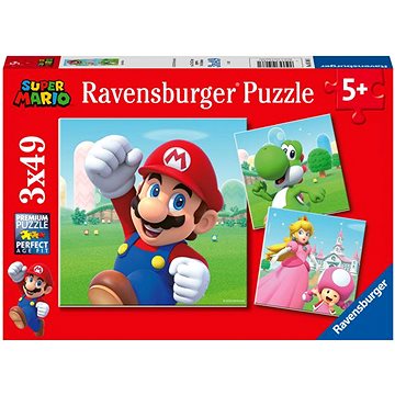 E-shop Ravensburger 051861 Super Mario 3x49 Teile