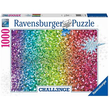 E-shop Ravensburger 167456 Challenge Puzzle: Glitter 1000 Teile