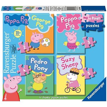 E-shop Ravensburger puzzle 069606 Mein erstes Puzzle Peppa Pig 2/3/4/5 Teile
